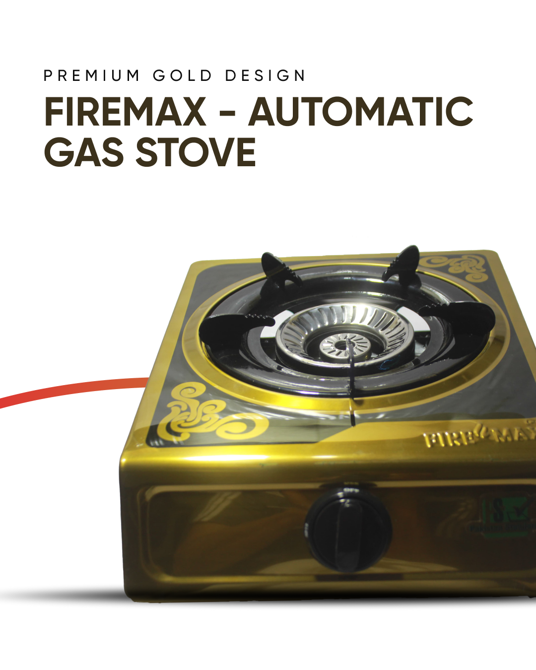 Fire Max Premium ,Gold Automatic Gas Stove