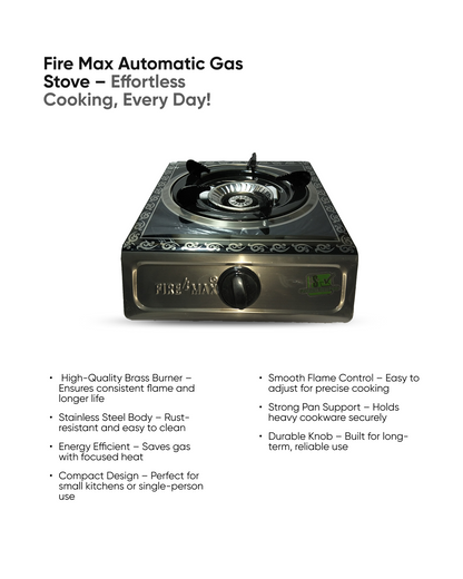 Fire Max Automatic Gas Stove
