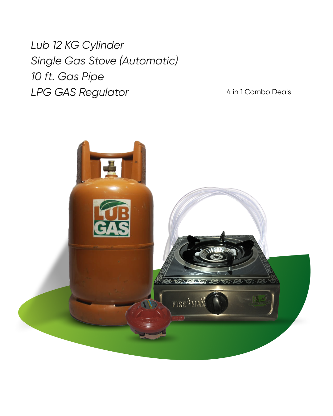 Combo Deal 1 | 12KG Cylinder & Single Gas Stove