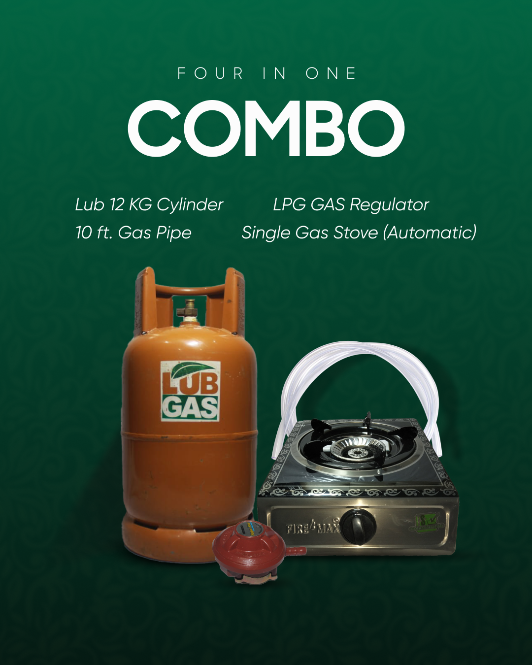 Combo Deal 1 | 12KG Cylinder & Single Gas Stove