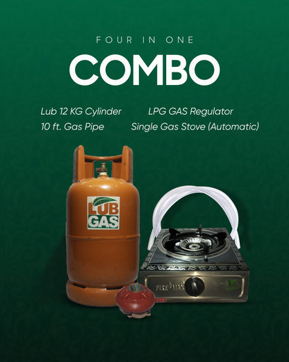 Combo Deal 1 | 12KG Cylinder & Single Gas Stove
