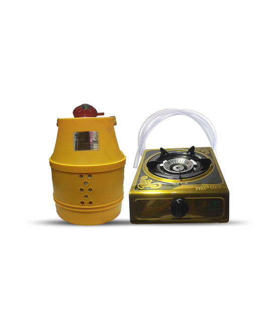 Combo Deal 2 | Fiber Cylinder 6 KG & Single Gas Stove
