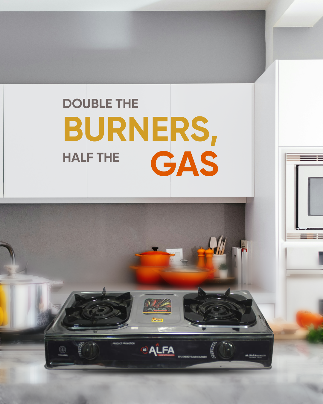 ALFA Double Burner Gas Stove