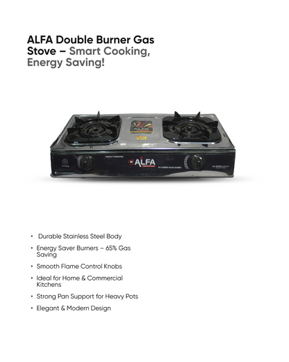 ALFA Double Burner Gas Stove